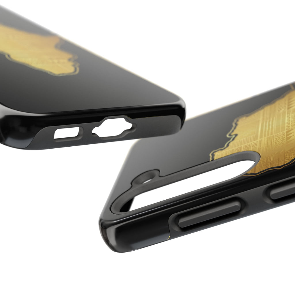 Africa Gold Map Phone Case