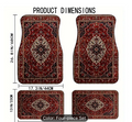 American Car Floor Mat 4-Piece Set – Durable Polyester Carpet Mats