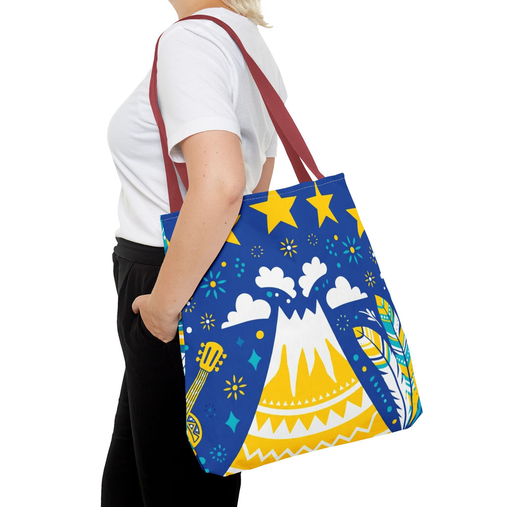 Cape Verde Volcano & Stars Tote Bag