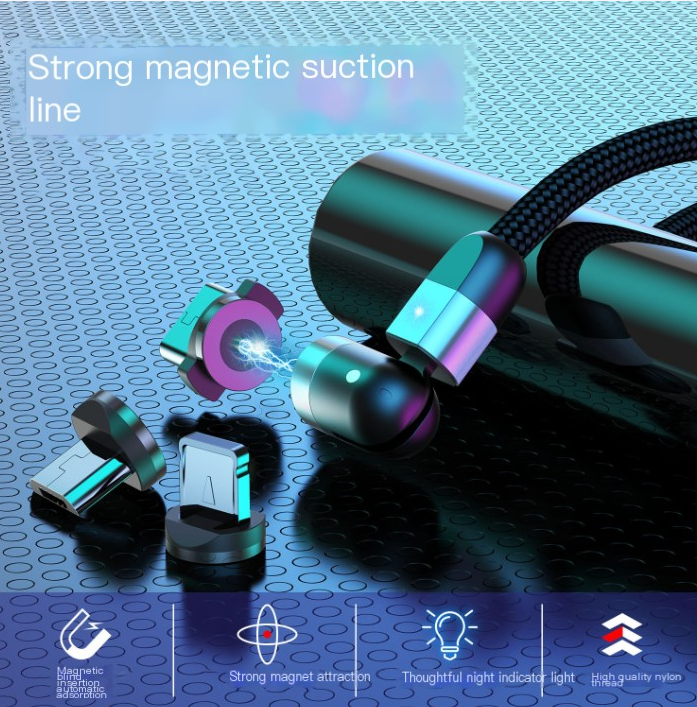 3-in-1 Magnetic Charging Cable for Apple and Android