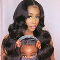 Ahaisy Wear and Go Glueless Wigs for Black Women Human Hair Pre