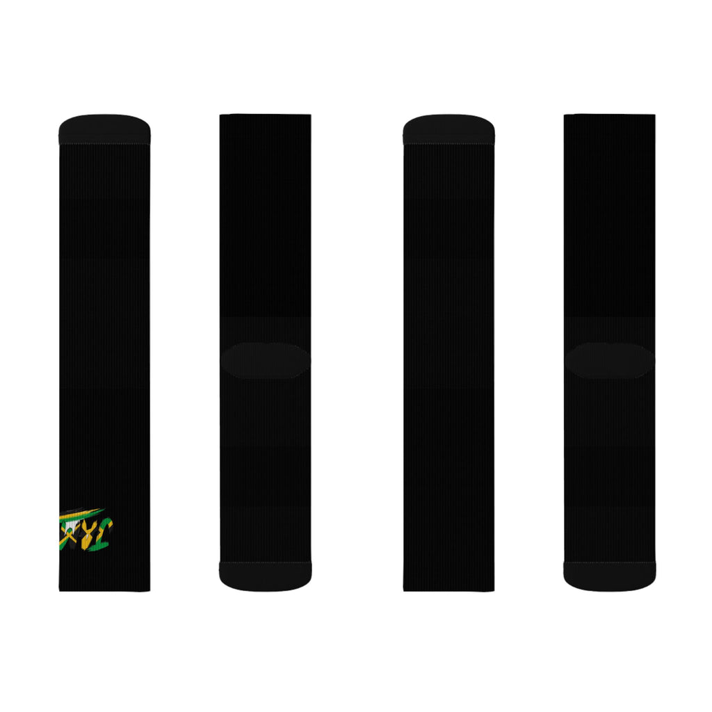 Jamaica Wordmark Socks - Black