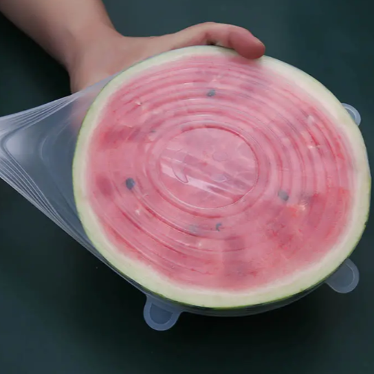 6pcs Silicone Stretchable Food Preservation Covers