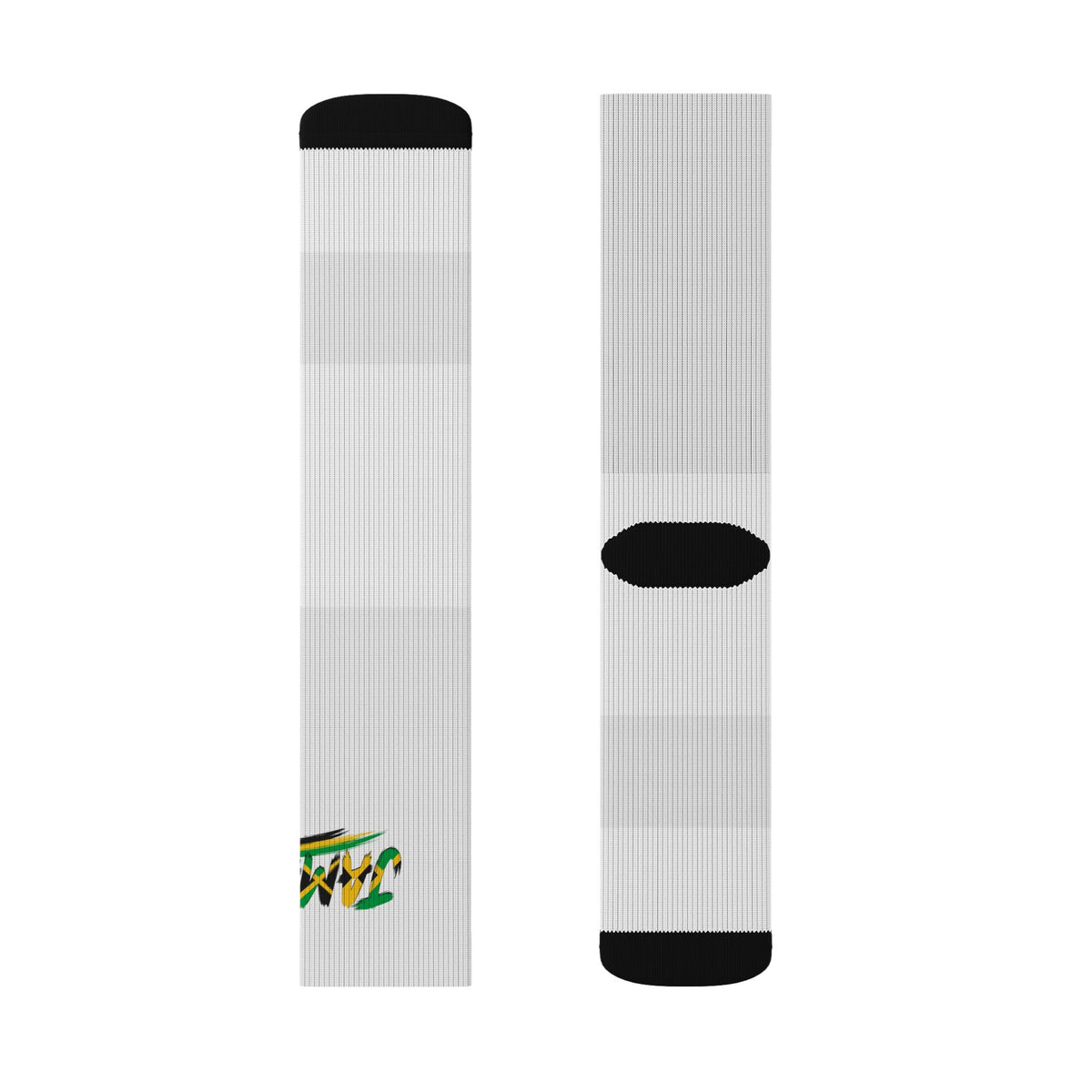 Jamaica Wordmark Socks - White