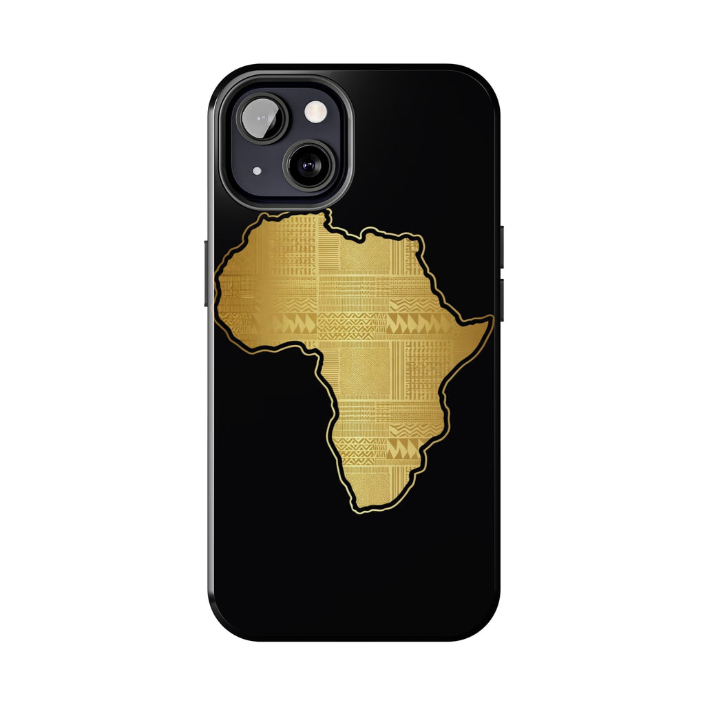 Africa Gold Map Phone Case