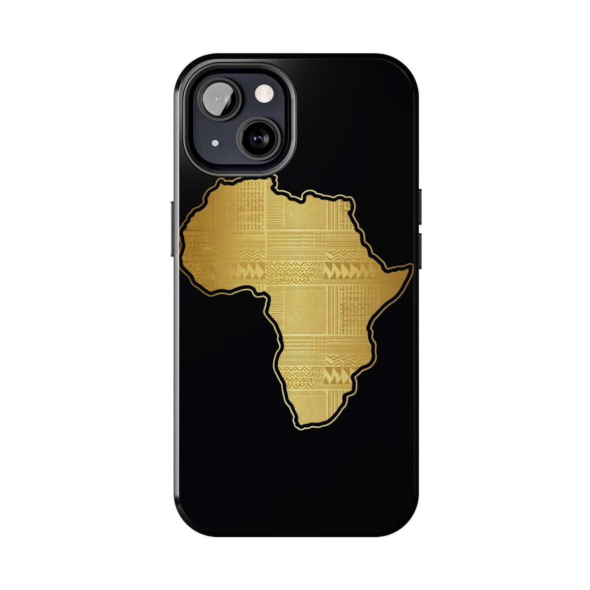 Africa Gold Map Phone Case