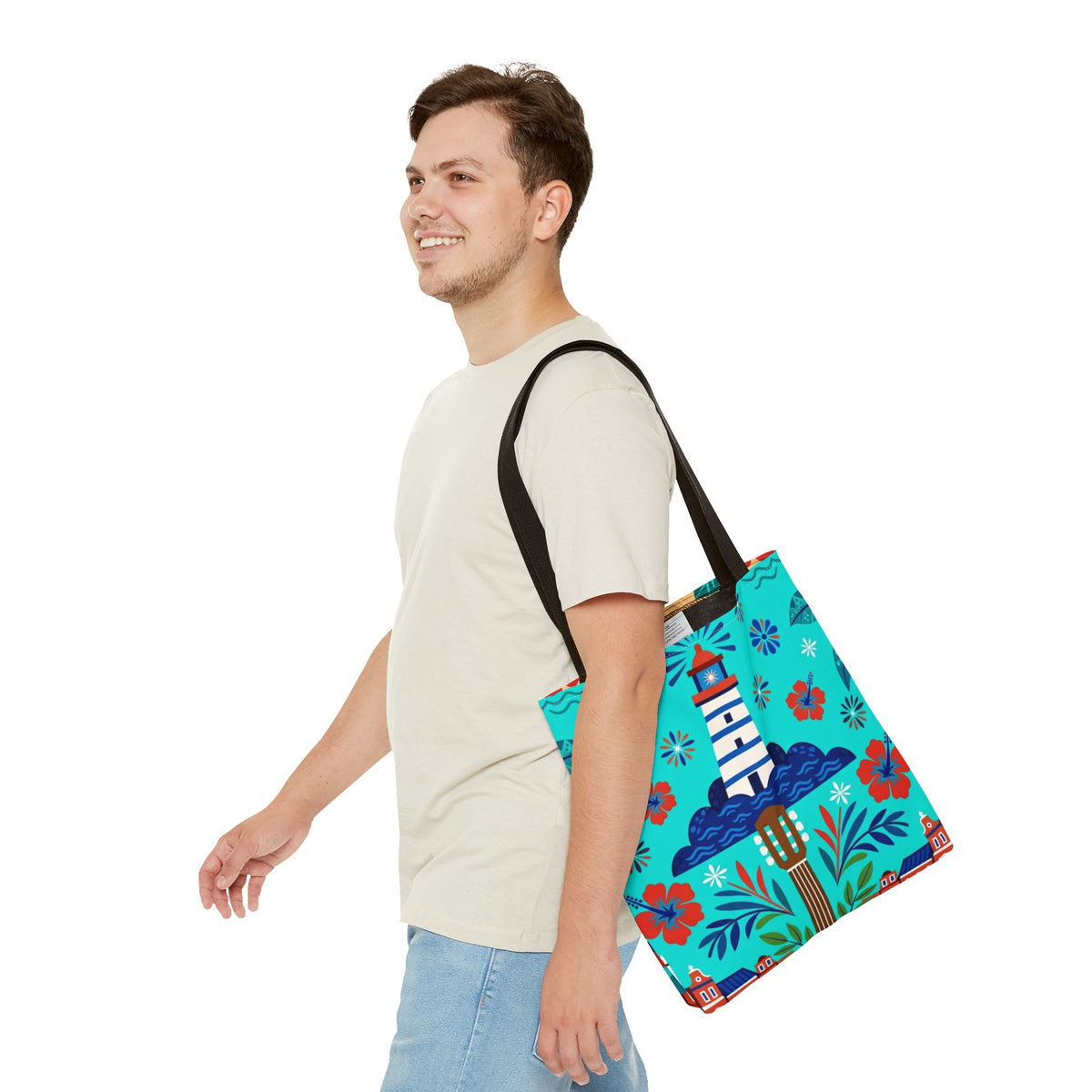 Dominican Republic Guitar & Maracas Tote Bag