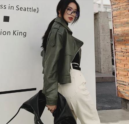 Oversized Leather Jacket