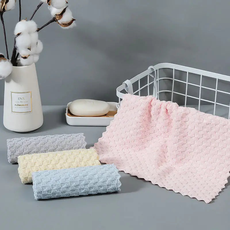 4pcs Microfiber Dish Cloths and Absorbent Cleaning Rags
