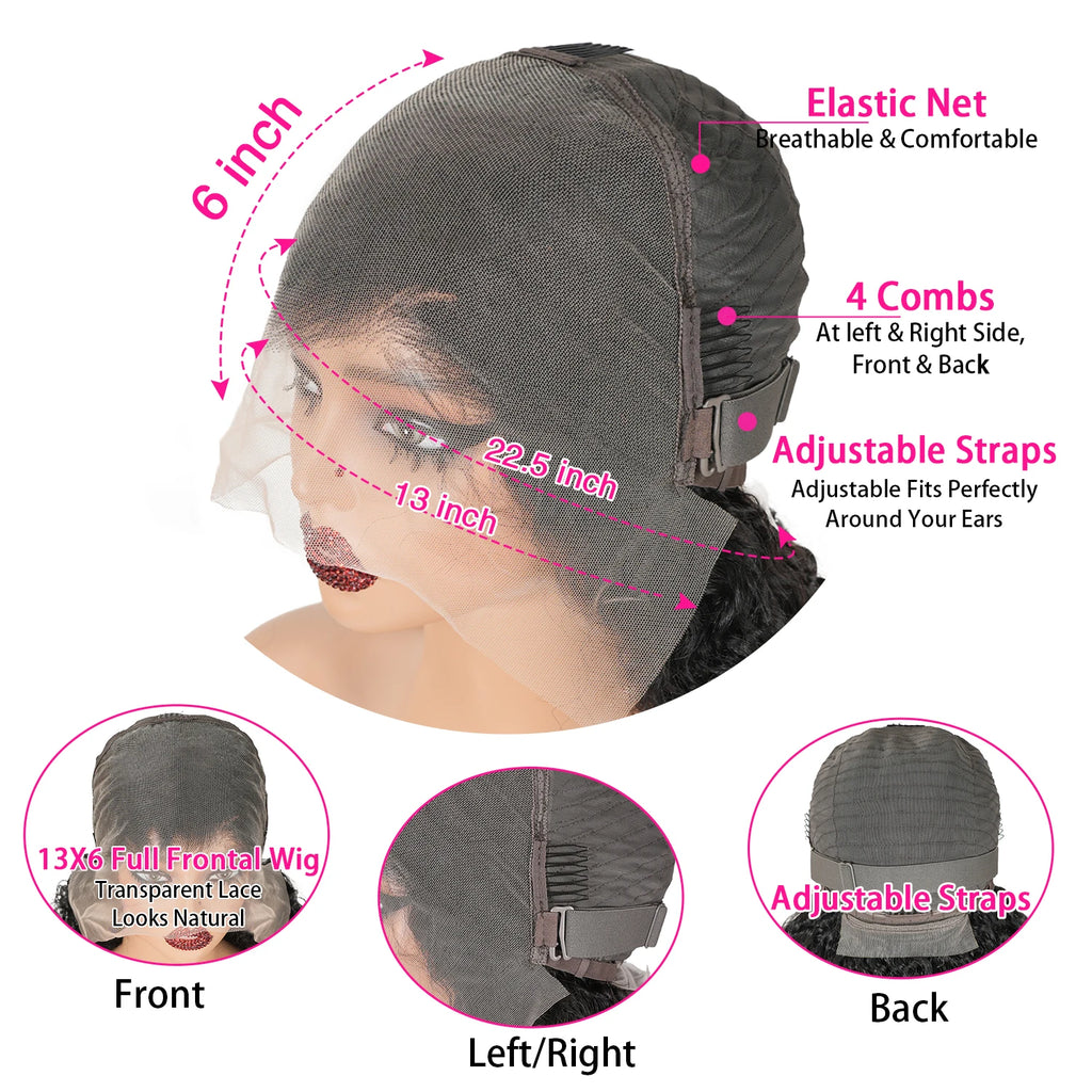 Chocolate Brown Straight Human Hair Wigs 13x6 HD Transparent Lace Frontal Wig Pre Plucked 30 Inch 13x4 Brazilian Wigs For Women