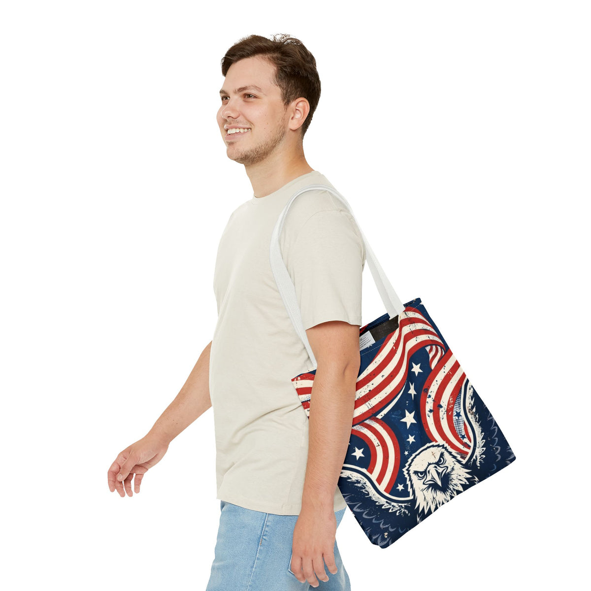 USA Eagle & Flag Tote Bag