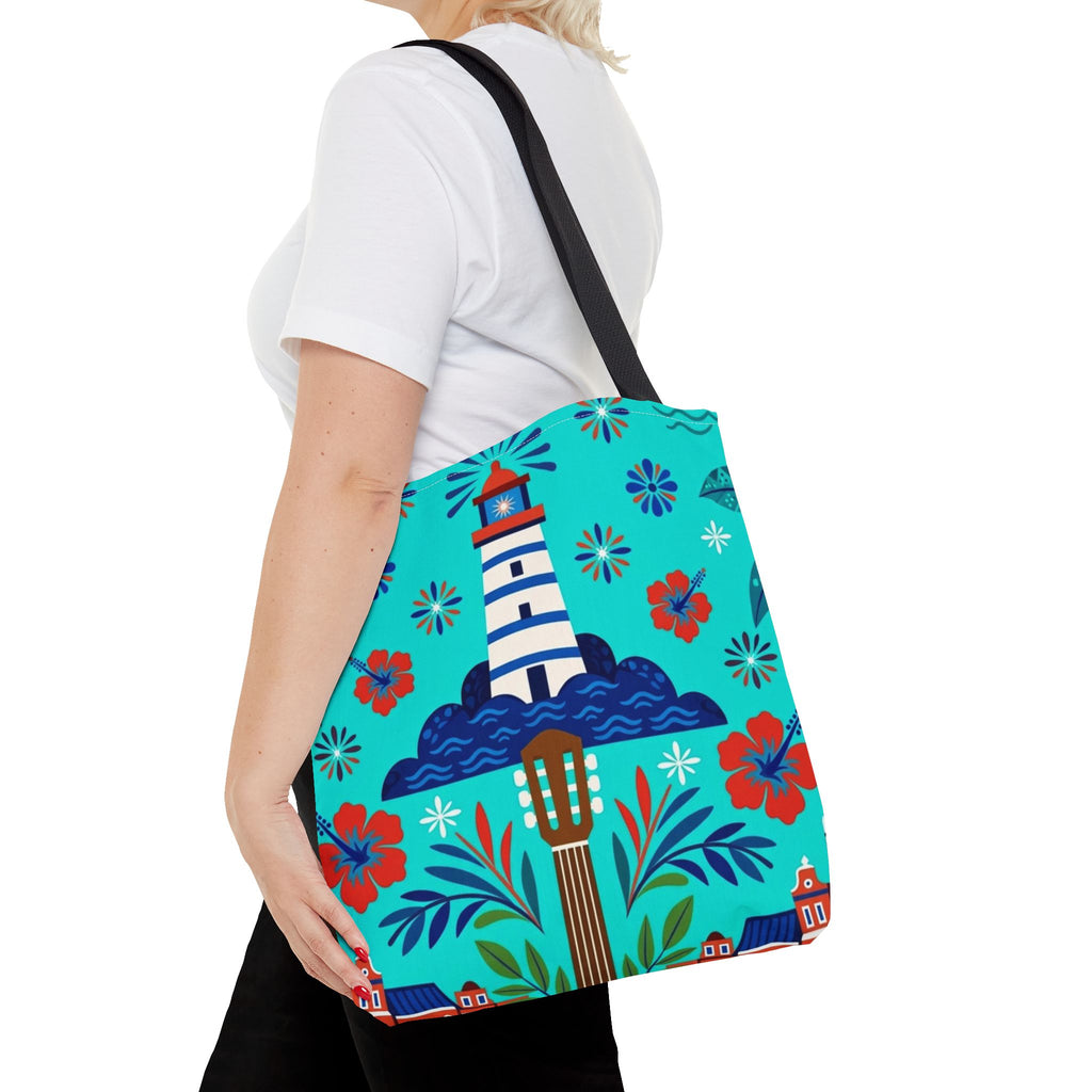 Dominican Republic Guitar & Maracas Tote Bag