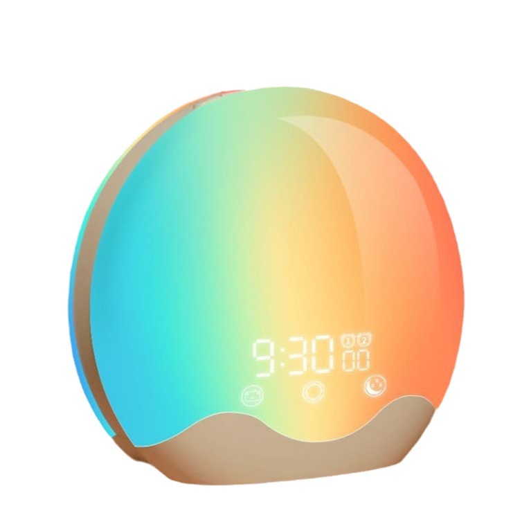 New Double-Sided LED Sunrise Alarm Clock with Colors