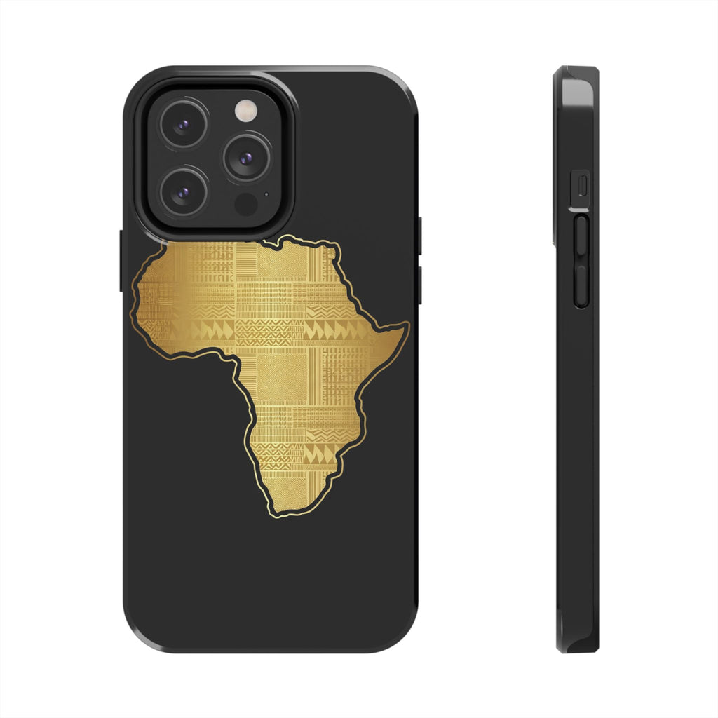 Africa Gold Map Phone Case