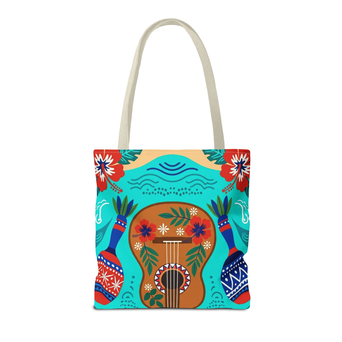 Dominican Republic Guitar & Maracas Tote Bag