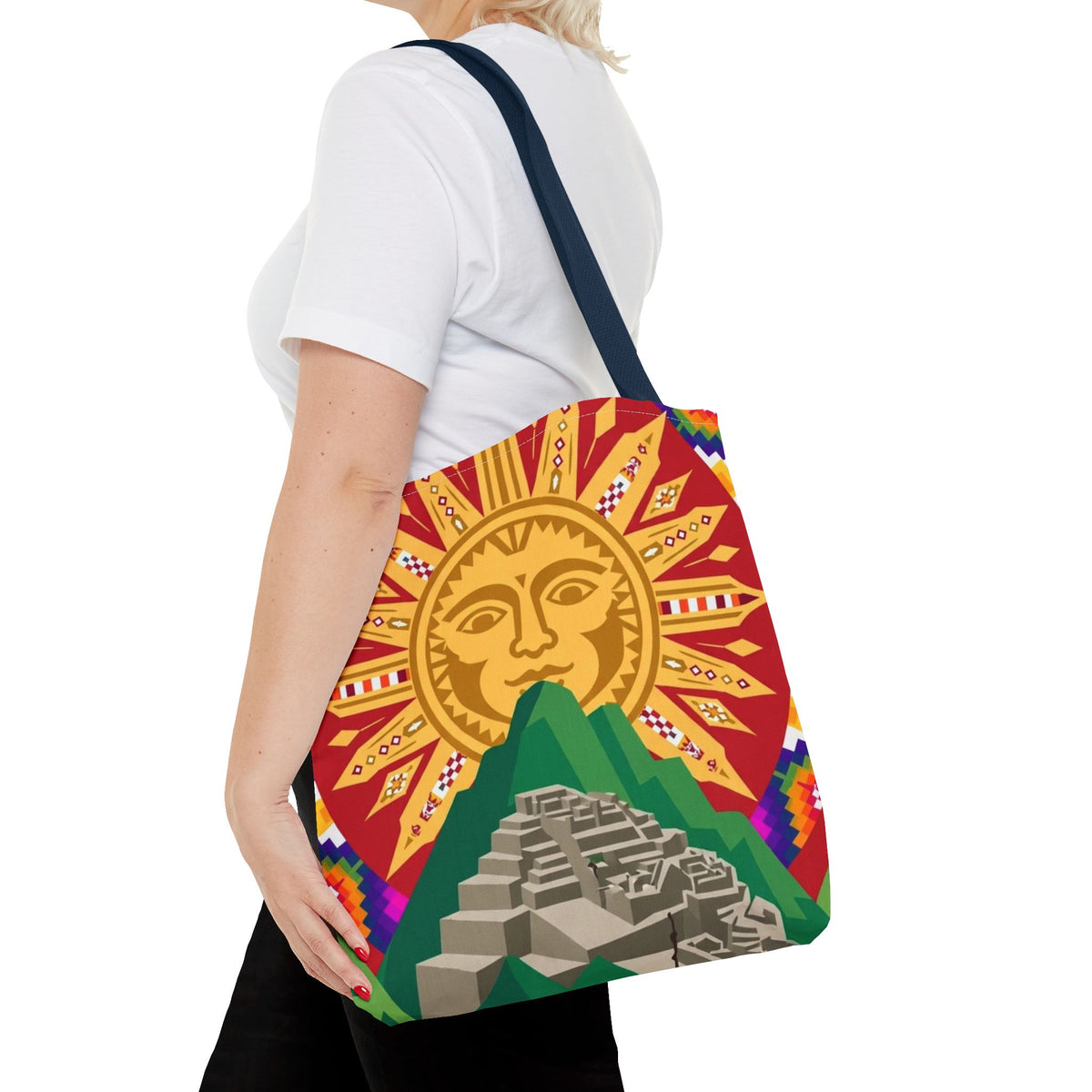 Peru Llama & Machu Picchu Tote Bag