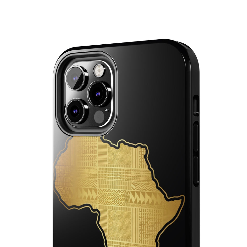 Africa Gold Map Phone Case
