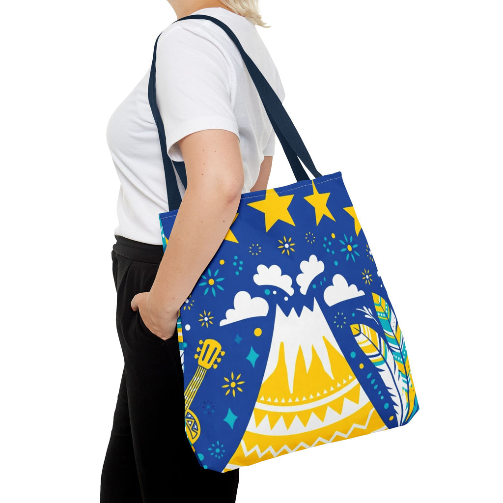 Cape Verde Volcano & Stars Tote Bag