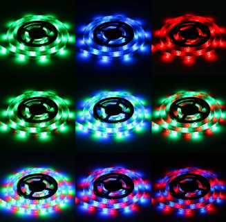 Waterproof RGB LED Strip with USB Remote Control