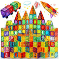 Diamond Magnetic Building Tiles & 2 Cars Set-1