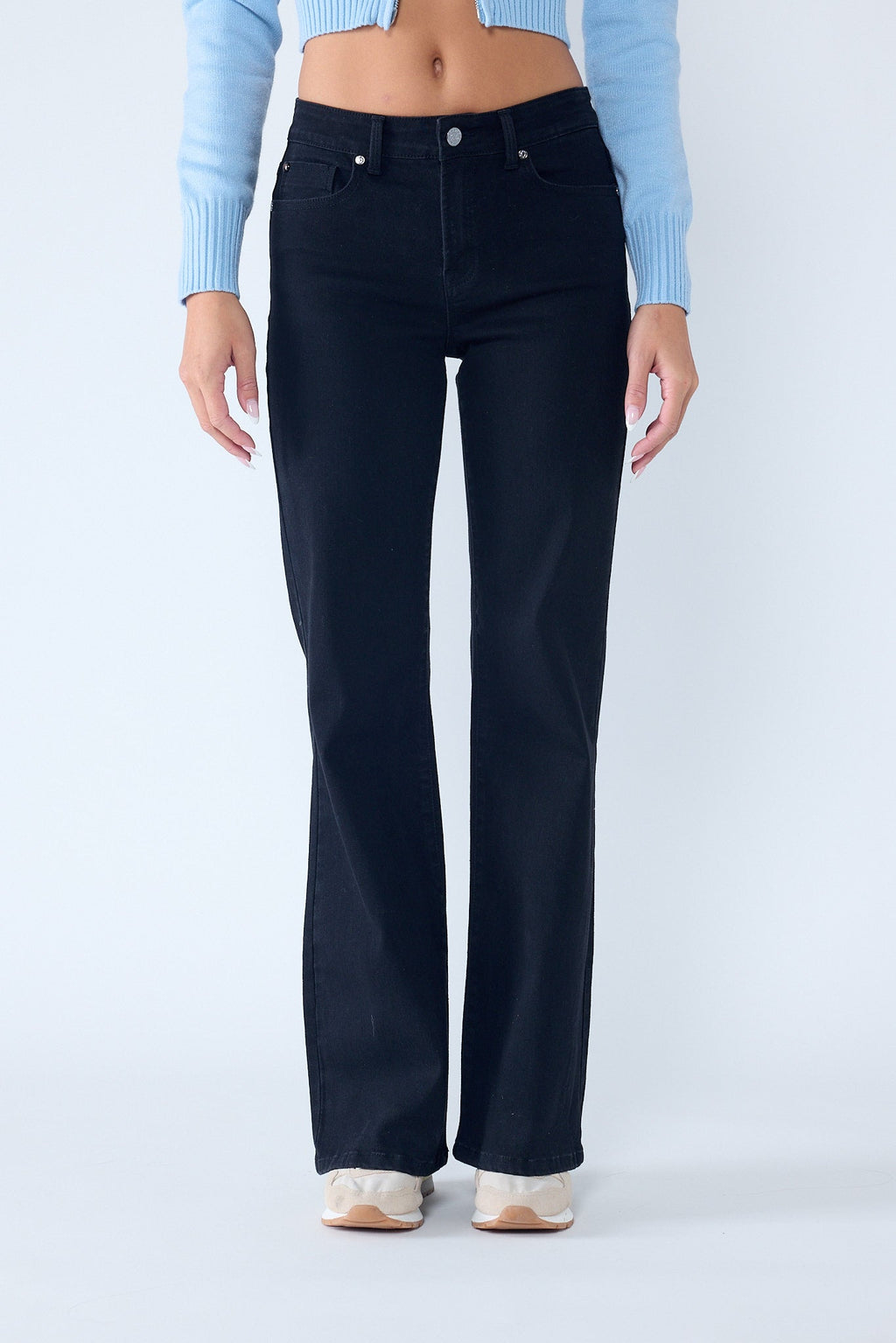High Rise Wide Leg Jeans-1