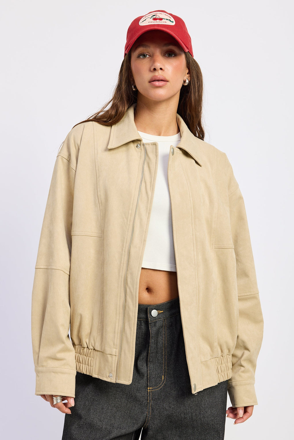 Journey Suede Bomber Jacket-0