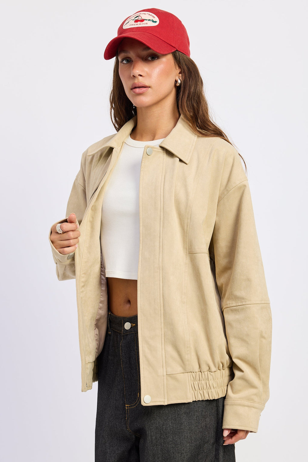 Journey Suede Bomber Jacket-1