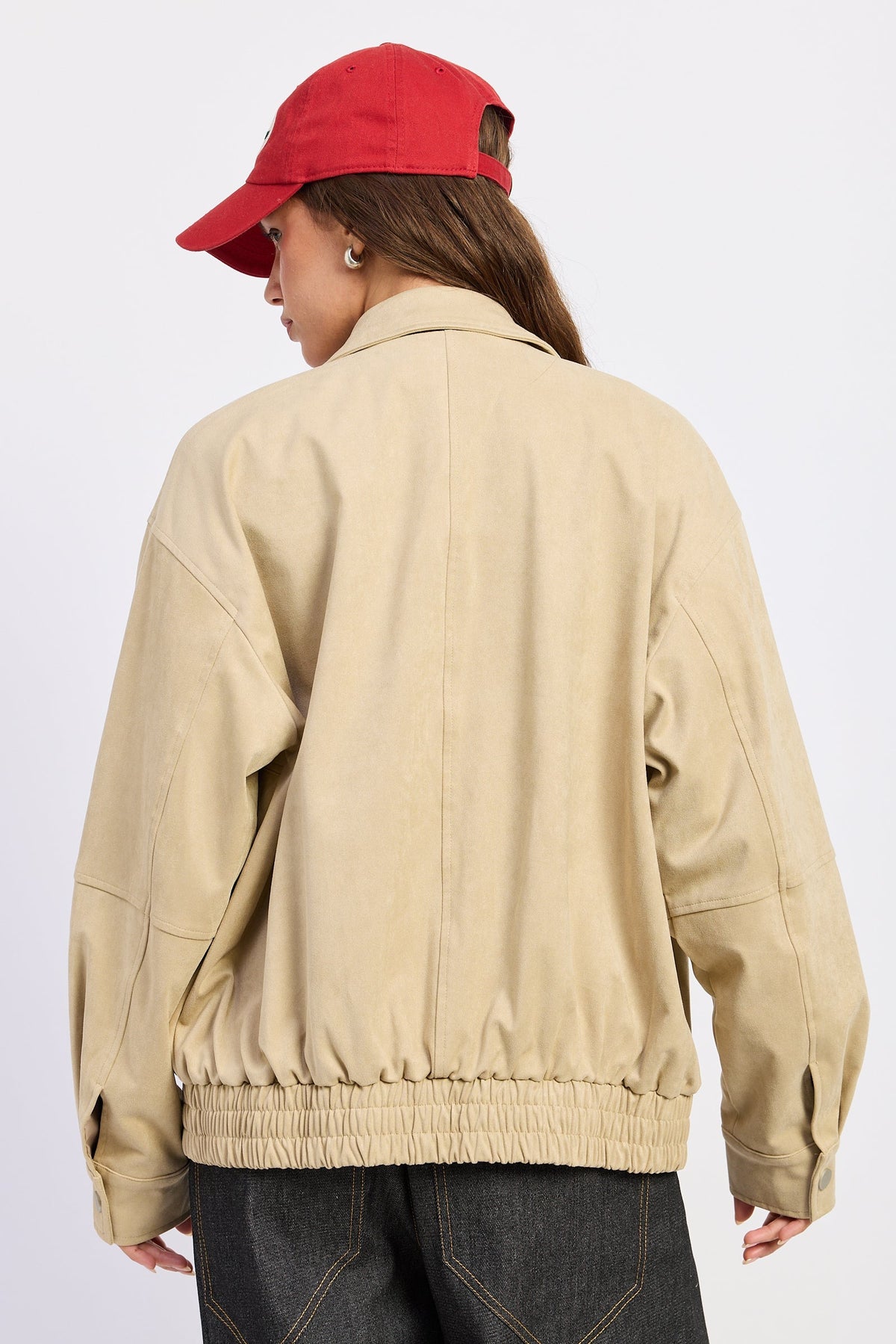 Journey Suede Bomber Jacket-2