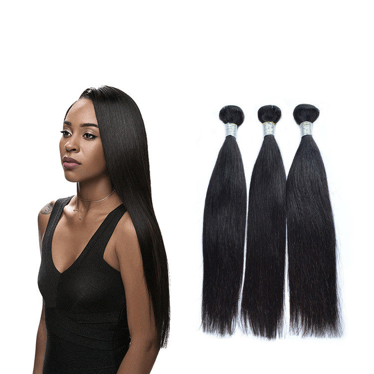 Real Hair Wigs Straight Hair Bundles