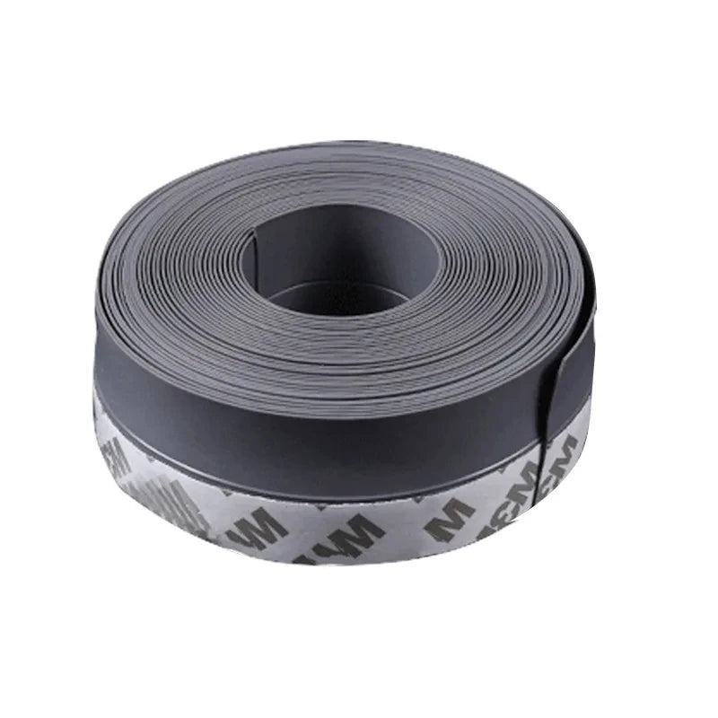 Silicone Draft Seal Tape - Transparent 35mm x 5M Self-Adhesive Door & Window Weather Stripping