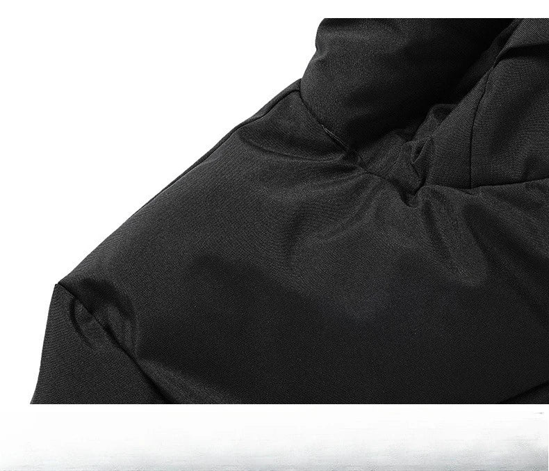 Men's Hooded Puffer Jacket - Short Quilted Winter Coat