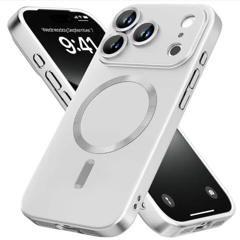 MagSafe Magnetic Phone Case - Slim Wireless Charging Cover for iPhone 12 to 18 Pro Max