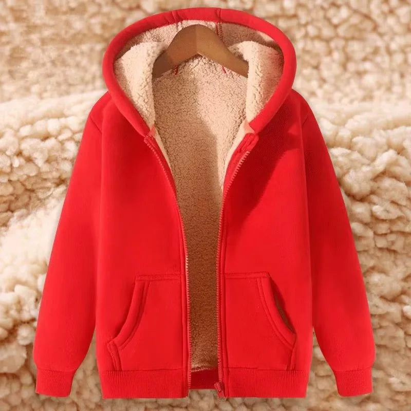 Men's Sherpa Lined Zip Up Hoodie - Thick Fleece Lined Warm Winter Jacket