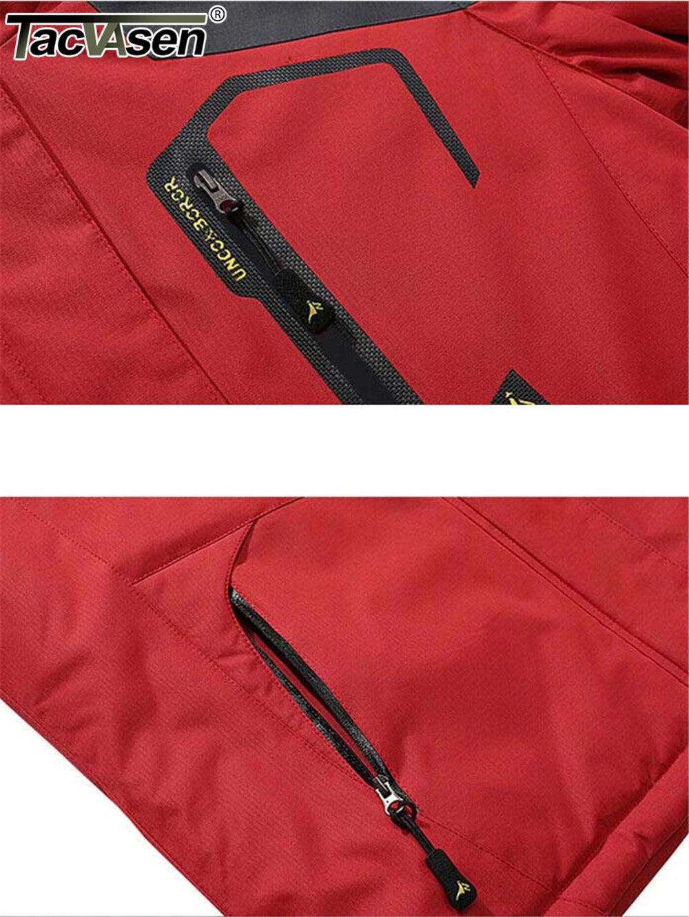 Men's Waterproof Winter Ski Jacket - Fleece-Lined Hooded Snow Coat