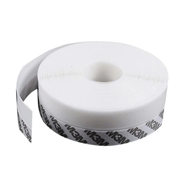 Silicone Draft Seal Tape - Transparent 35mm x 5M Self-Adhesive Door & Window Weather Stripping