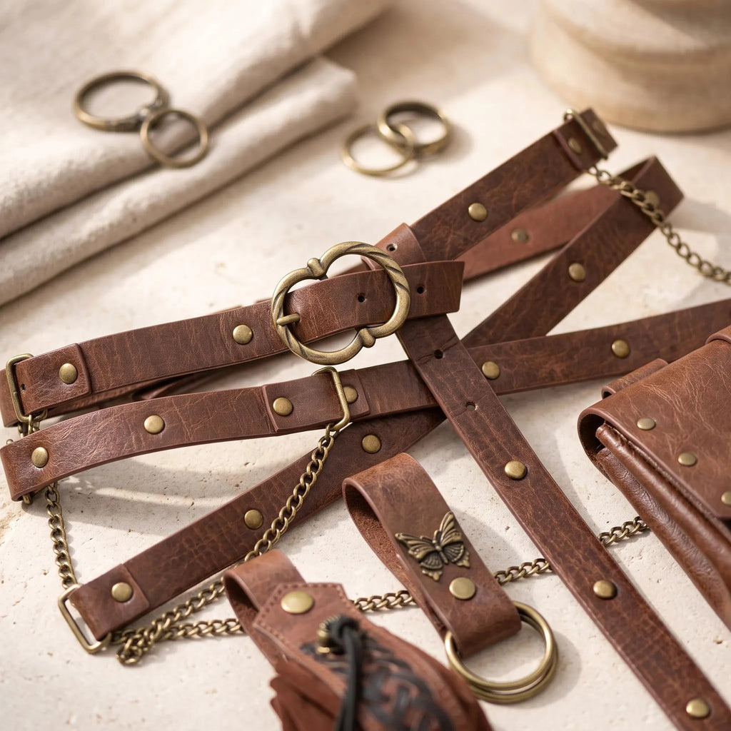 Medieval Chain Belt, Viking Costume Accessory, Renaissance Waist