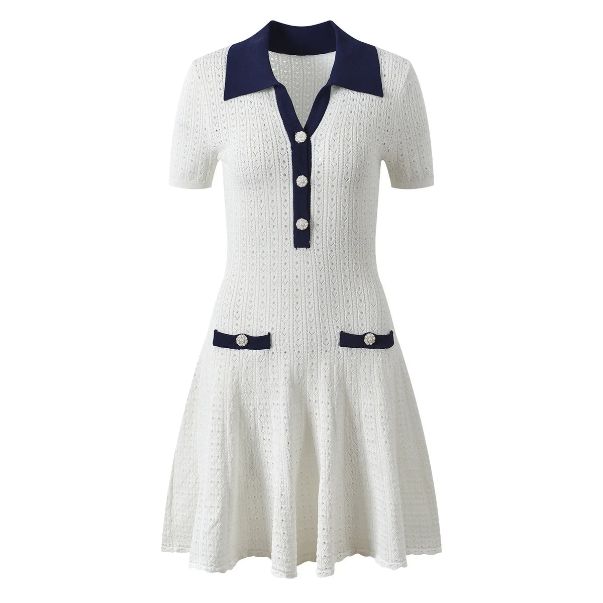 Elegant Knit Mini Dress