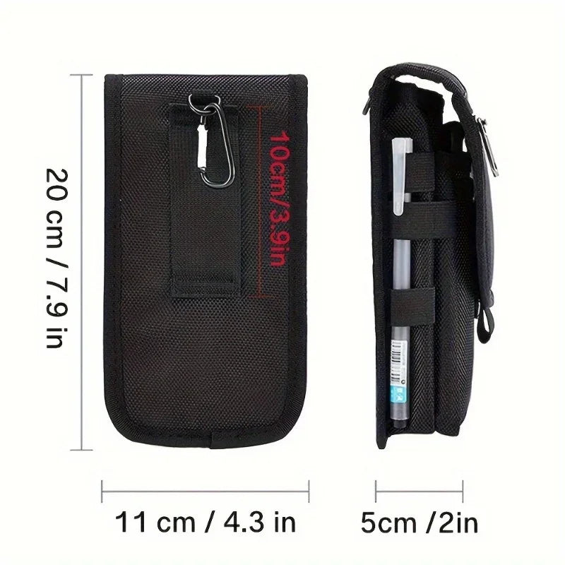 Phone Belt Pouch - 6.3 Inch Oxford Cell Phone Bag with Belt Loop