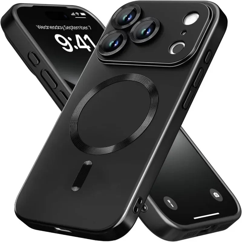 MagSafe Magnetic Phone Case - Slim Wireless Charging Cover for iPhone 12 to 18 Pro Max
