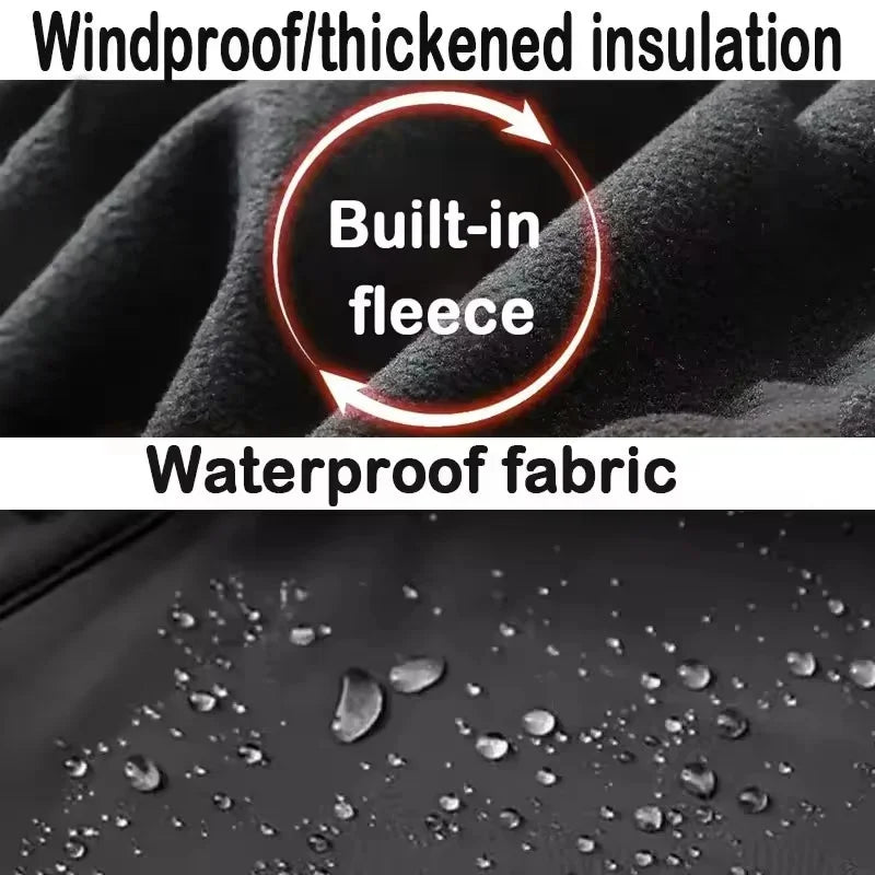 Men's Tactical Soft Shell Jacket - Waterproof Windproof Hooded Military Jacket