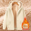 Men's Sherpa Lined Zip Up Hoodie - Thick Fleece Lined Warm Winter Jacket