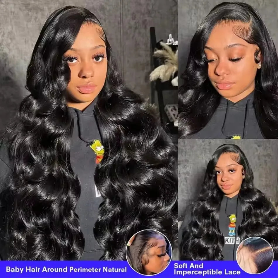 13x4 13x6 HD Body Wave Lace Front Wig 40 Inch Frontal Wigs Brazilian