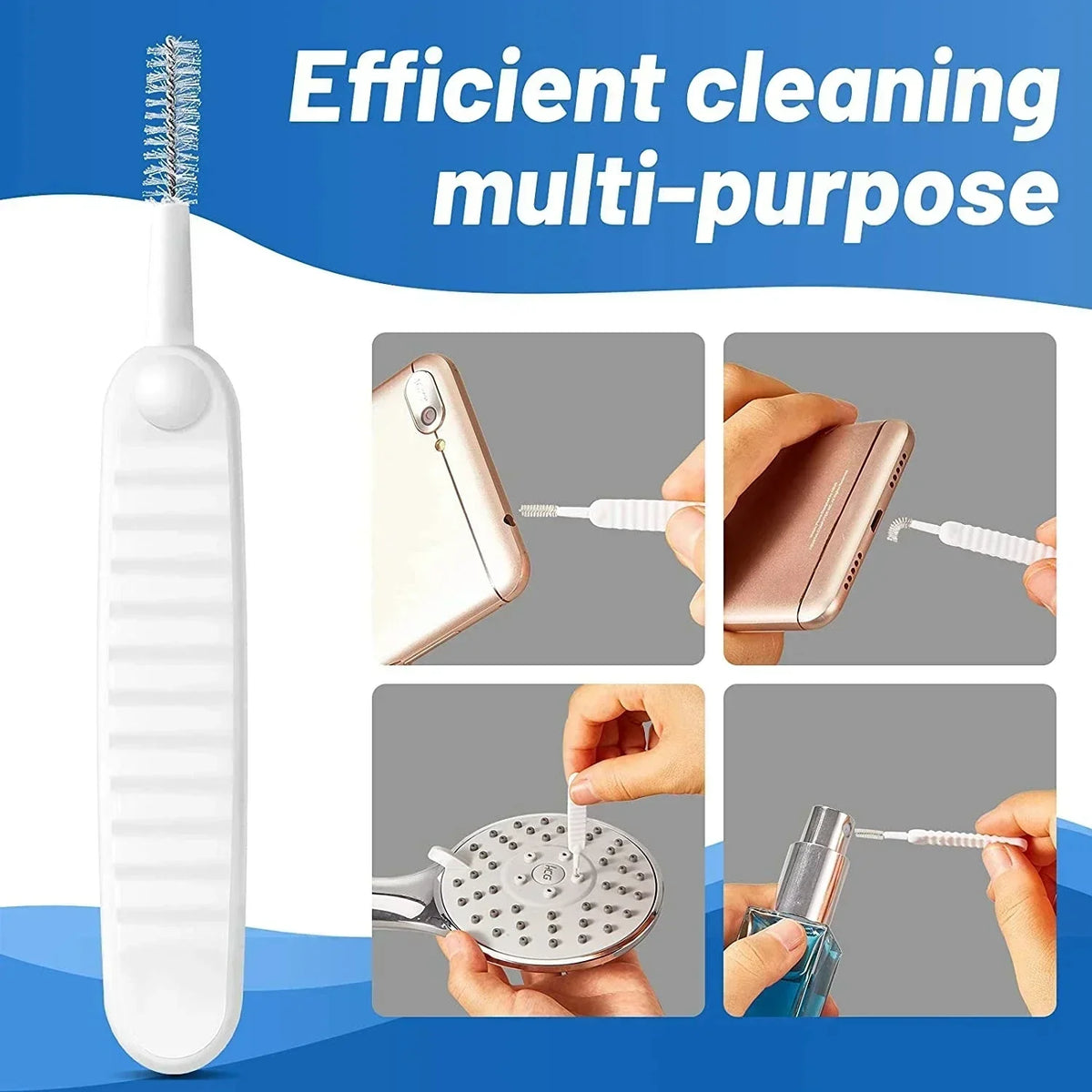 Phone Charging Port Cleaning Kit - Speaker & Port Cleaner Brush Set with Dust Plugs