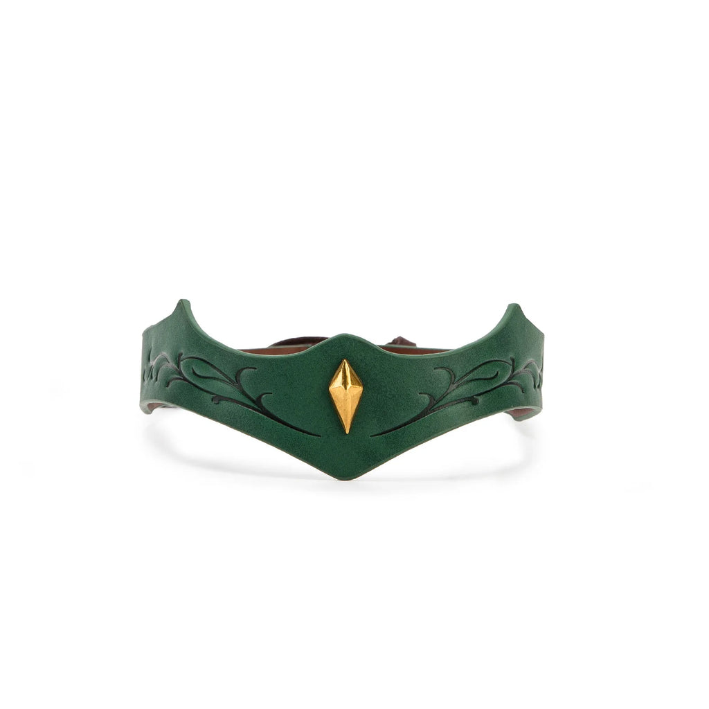 Vintage Medieval Renaissance Crown Adjustable PU Leather Headband