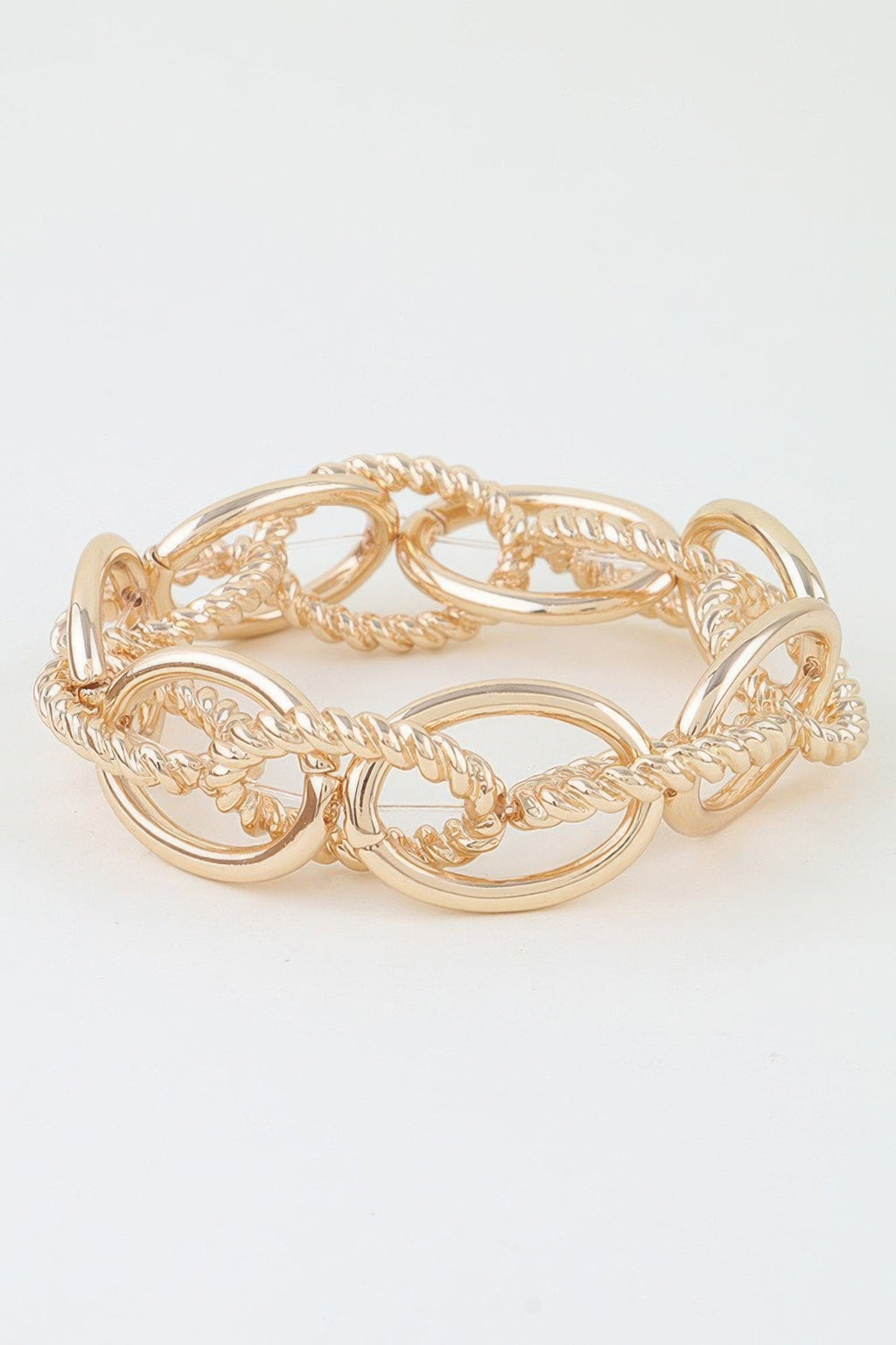 Multi Twisted Link Chain Bracelet