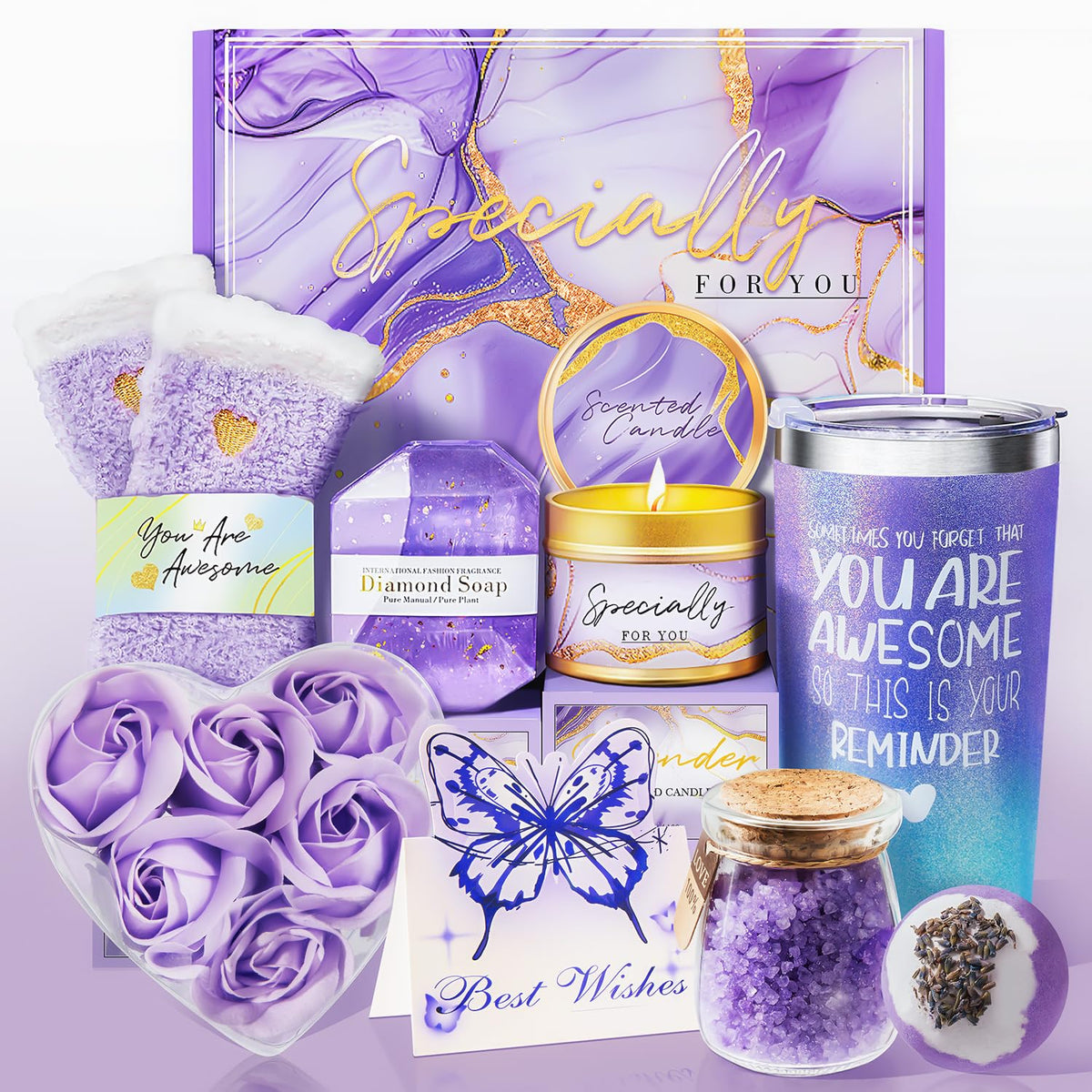 Lavender Self Care Gift Box for Women