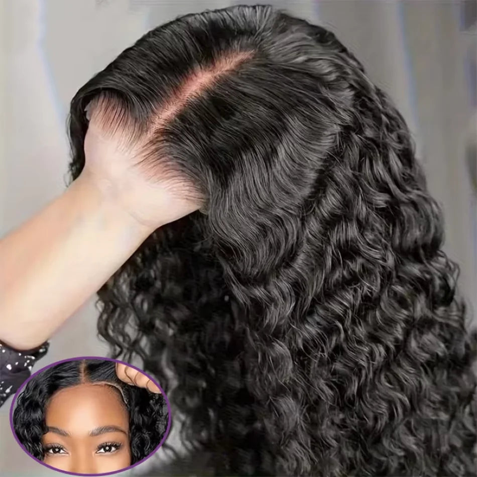 Deep Wave 13x4 Hd Lace Front Human Hair Wig 42 Inch 13x6 Hd Frontal