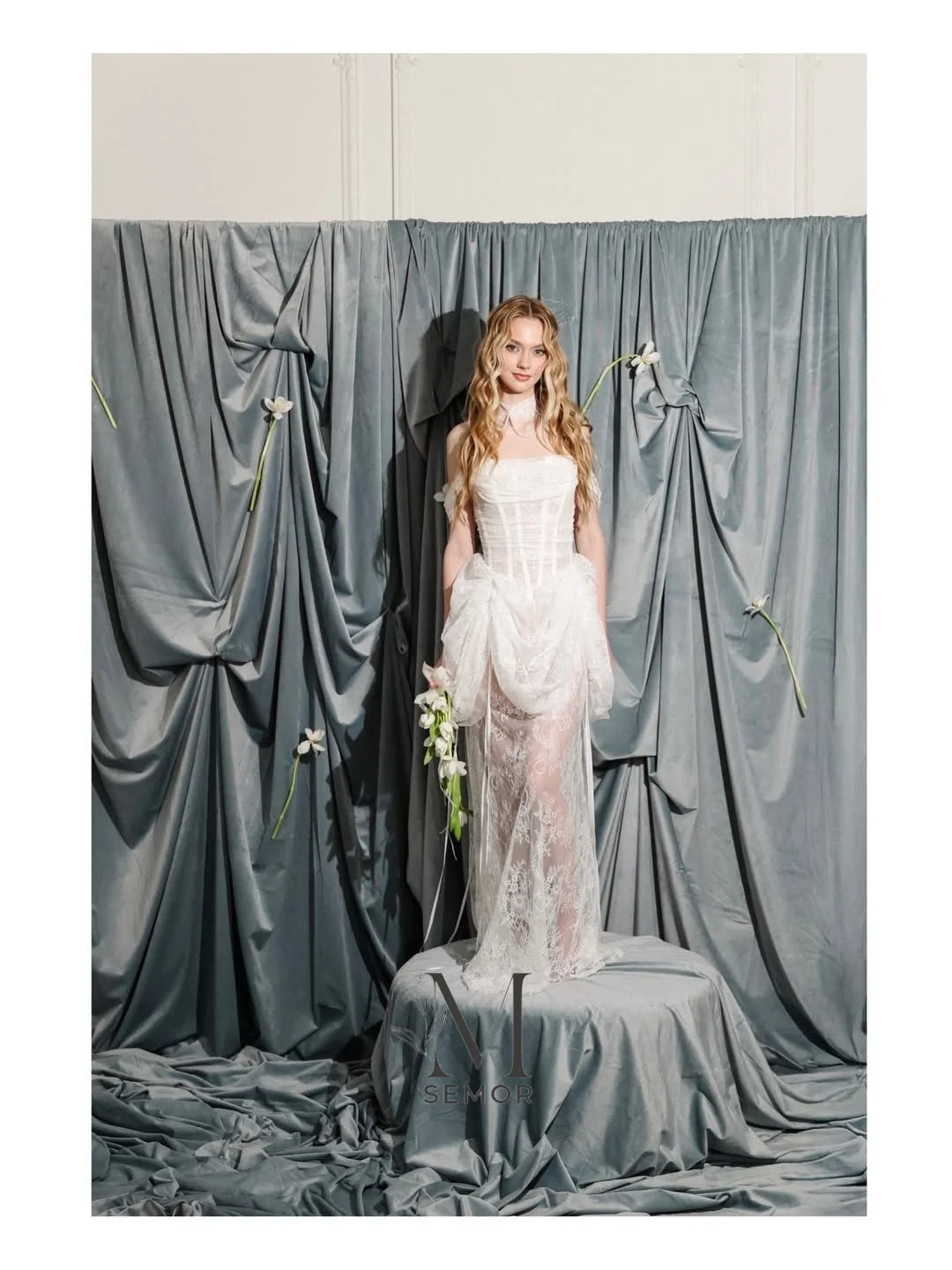 Semor luxury Off the Shoulder Wedding Party Dress Customized 2026 Lace Chic Bride Gown Elegant Pleat Prom Gown vestidos de novia