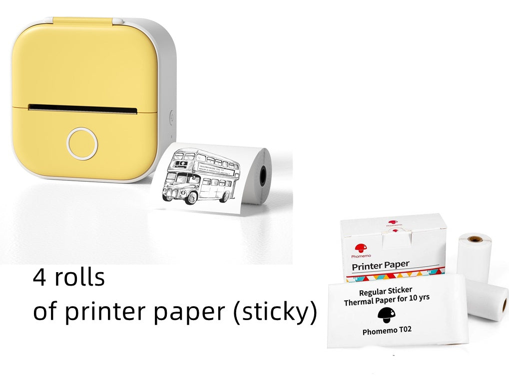 Portable Mini Thermal Label Printer, Bluetooth