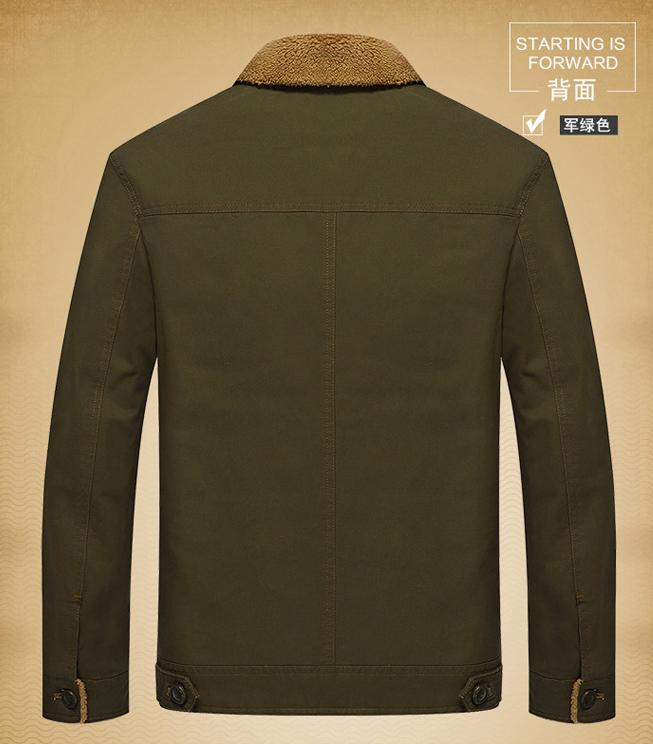 Thick Military Collar Winter Jacket Coat